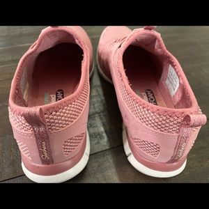 Pink Sketcher Slip On Shoes
